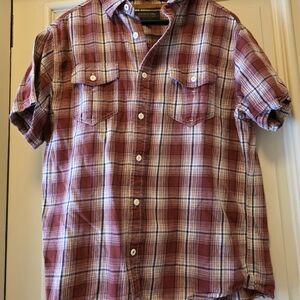 Brother Burgundy Plaid Casual Shirt